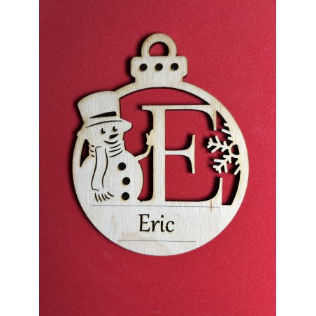 Lettre pour la décoration de sapin de Noël – découpe laser artisanale | JLN3D