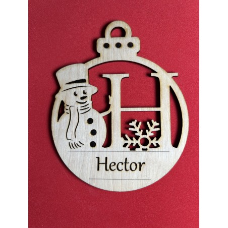 Lettre pour la décoration de sapin de Noël – découpe laser artisanale | JLN3D