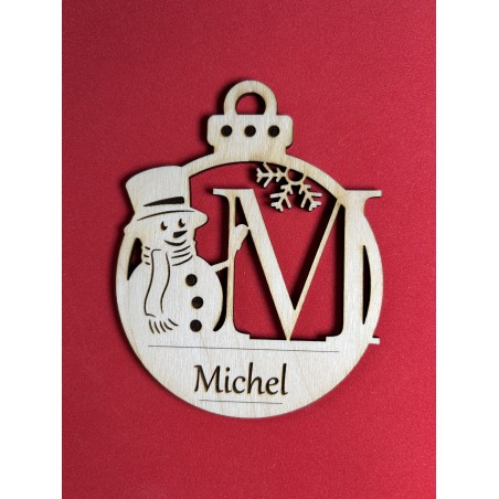 Lettre pour la décoration de sapin de Noël – découpe laser artisanale | JLN3D