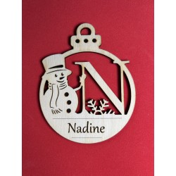 Lettre pour la décoration de sapin de Noël – découpe laser artisanale | JLN3D