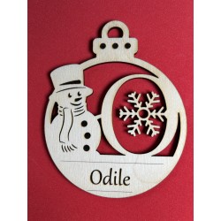 Lettre pour la décoration de sapin de Noël – découpe laser artisanale | JLN3D