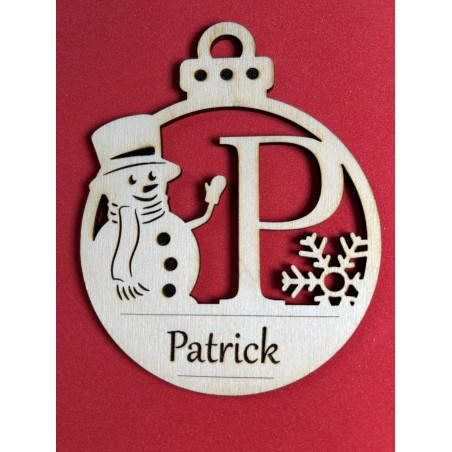 Lettre pour la décoration de sapin de Noël – découpe laser artisanale | JLN3D