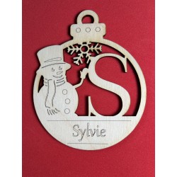 Lettre pour la décoration de sapin de Noël – découpe laser artisanale | JLN3D