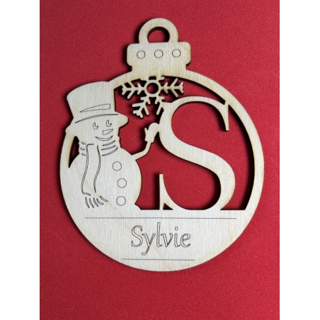 Lettre pour la décoration de sapin de Noël – découpe laser artisanale | JLN3D