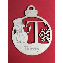 Lettre pour la décoration de sapin de Noël – découpe laser artisanale | JLN3D