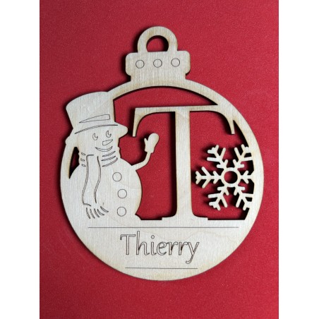 Lettre pour la décoration de sapin de Noël – découpe laser artisanale | JLN3D