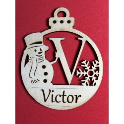 Lettre pour la décoration de sapin de Noël – découpe laser artisanale | JLN3D