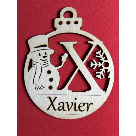 Lettre pour la décoration de sapin de Noël – découpe laser artisanale | JLN3D