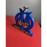 Emblème « Olympique de Marseille » personnalisable 10 × 10 cm – Impression 3D PLA française - Jln3d