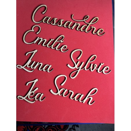 Marque place découpe laser pour évènements - Mariage, repas de fêtes