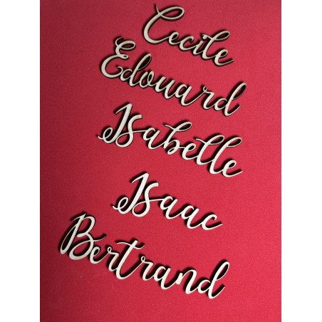 Marque place découpe laser pour évènements - Mariage, repas de fêtes