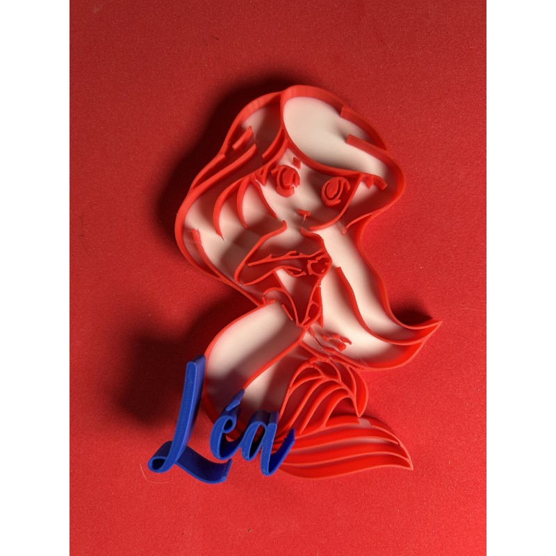 Figurine 3D Princesse Ariel personnalisée – Photo produit JLN3D