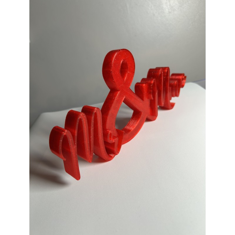 Lettrage 3D “Mr & Mme” – Décoration mariage personnalisée | JLN3D