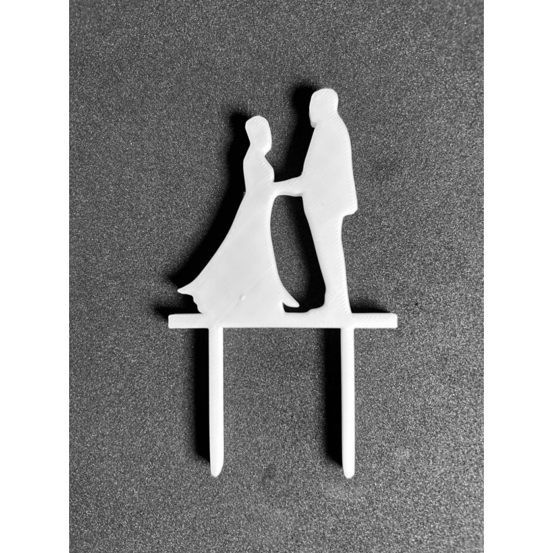 décoration en lettrage 3D pour gâteau de mariage ‒ topper “gâteau des mariés