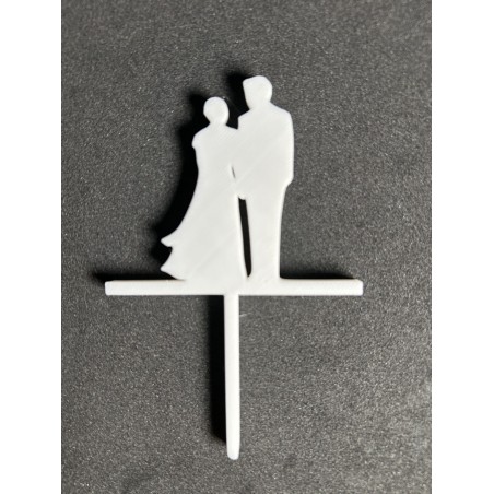 décoration en lettrage 3D pour gâteau de mariage ‒ topper “gâteau des mariés