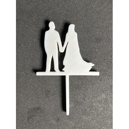 décoration en lettrage 3D pour gâteau de mariage ‒ topper “gâteau des mariés