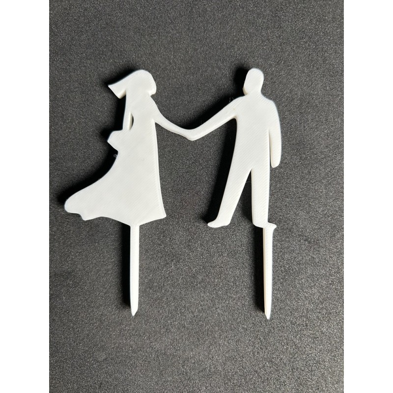 décoration en lettrage 3D pour gâteau de mariage ‒ topper “gâteau des mariés