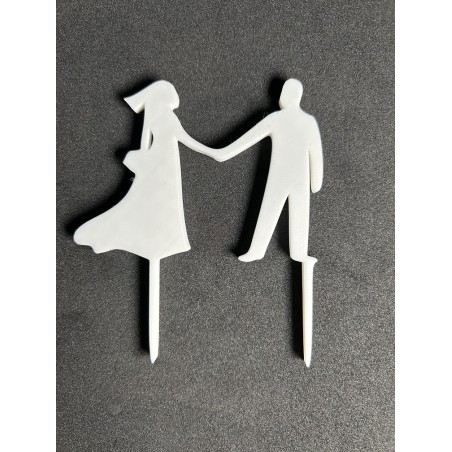 décoration en lettrage 3D pour gâteau de mariage ‒ topper “gâteau des mariés