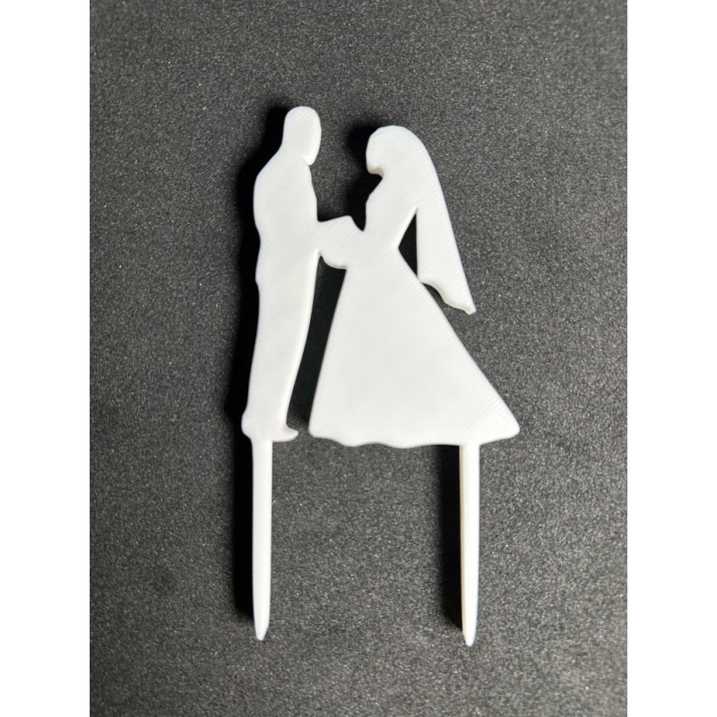 décoration en lettrage 3D pour gâteau de mariage ‒ topper “gâteau des mariés