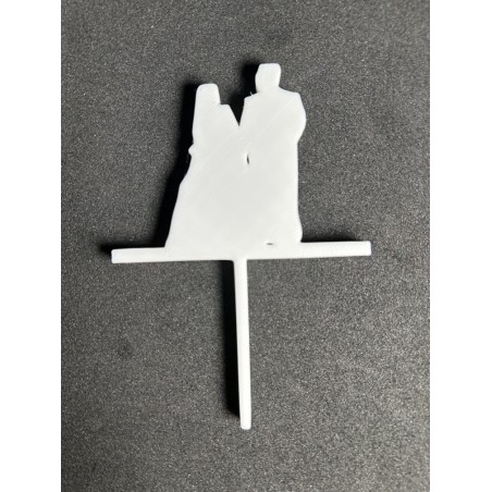 décoration en lettrage 3D pour gâteau de mariage ‒ topper “gâteau des mariés