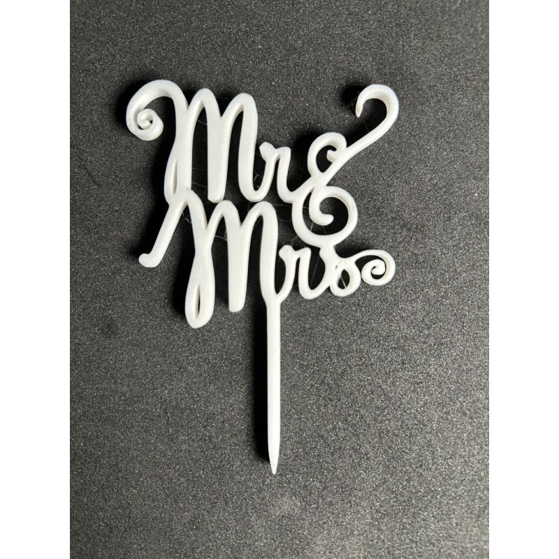 Cake topper 3D Mariés JLN3D en PLA écologique