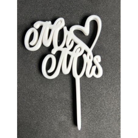 Cake topper 3D Mariés JLN3D en PLA écologique