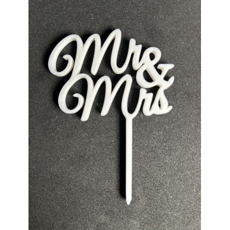 Cake topper 3D Mariés JLN3D en PLA écologique