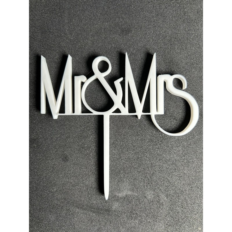 décoration en lettrage 3D pour gâteau de mariage ‒ topper “gâteau des mariés