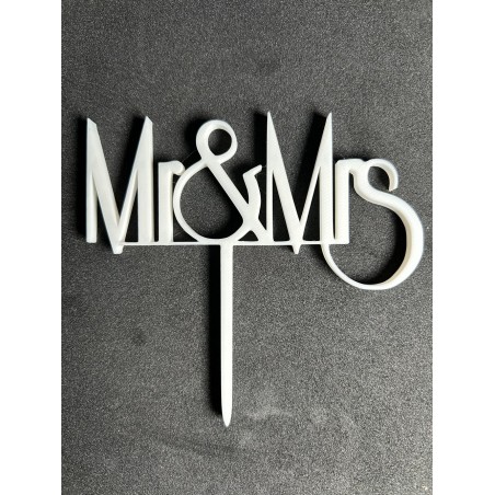 décoration en lettrage 3D pour gâteau de mariage ‒ topper “gâteau des mariés