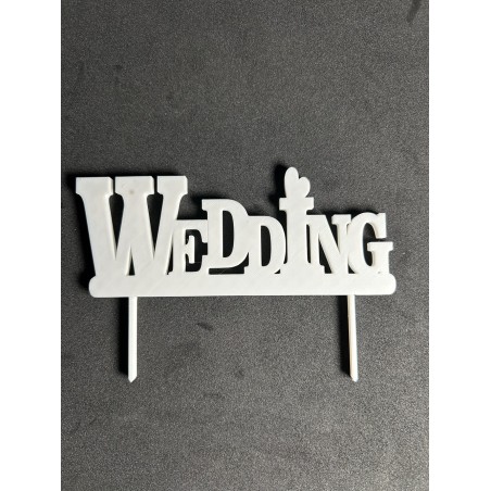 décoration en lettrage 3D pour gâteau de mariage ‒ topper “gâteau des mariés