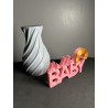 Lettrage 3D « Hello Baby » – Décoration naissance – JLN3D