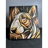 Portrait du Bull Terrier Hueforge - Impression 3d Bull Terrier