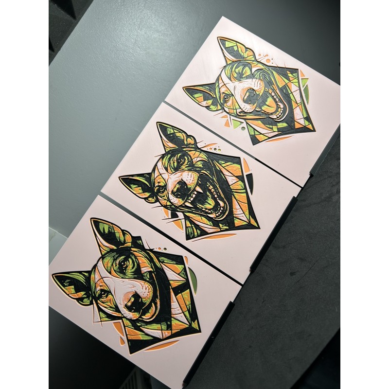 Impression 3d Bull Terrier - Hueforge