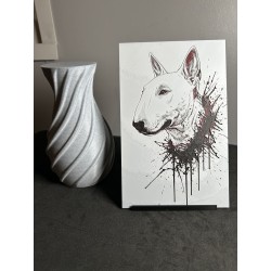 Hueforge Bull Terrier Anglais – Sculpture 3D Décorative | JLN3D