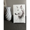 Hueforge Bull Terrier Anglais – Sculpture 3D Décorative | JLN3D