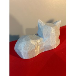 Sculpture chat low‑poly – Impression 3D décorative originale | JLN3D