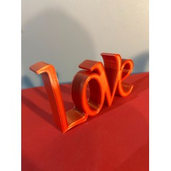 Lettrage impression 3D « Love » – Rouge | JLN3D
